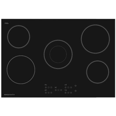 Rangemaster RMB75HPECGL 11226 75cm Wide 5 Zone Electric Ceramic Hob in Black  Glass